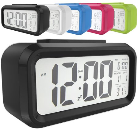 Snooze Electronic LED Digital Alarm Clock Backlight Time Calendar Thermometer (Best Digital Alarm Clock Review)