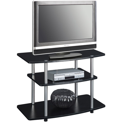 Designs 2 Go Three-Tier TV Stand, for TVs up to 32'' by Convenience Concepts, Multiple Colors