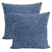 Blue Throw Pillows Mainstays Chenille Decorative Throw Pillow 18 X Navy