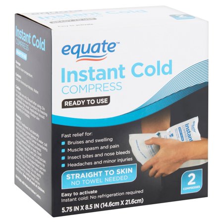 - Equate Instant Cold Compress, 2 count