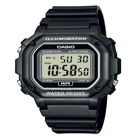Unisex Digital Watch, Black Resin Strap (Best Digital Watches Ever)