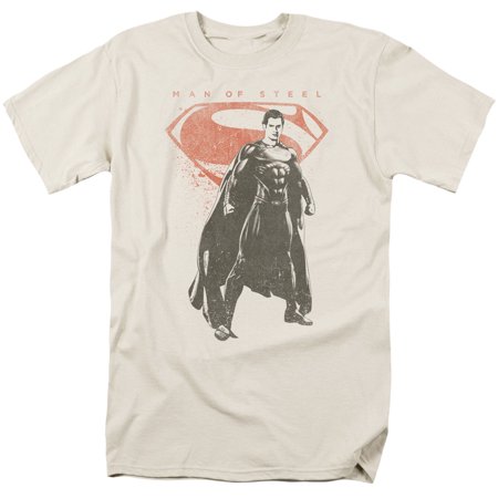 Man Of Steel/Faded Superman   S/S Adult 18/1   Cream    