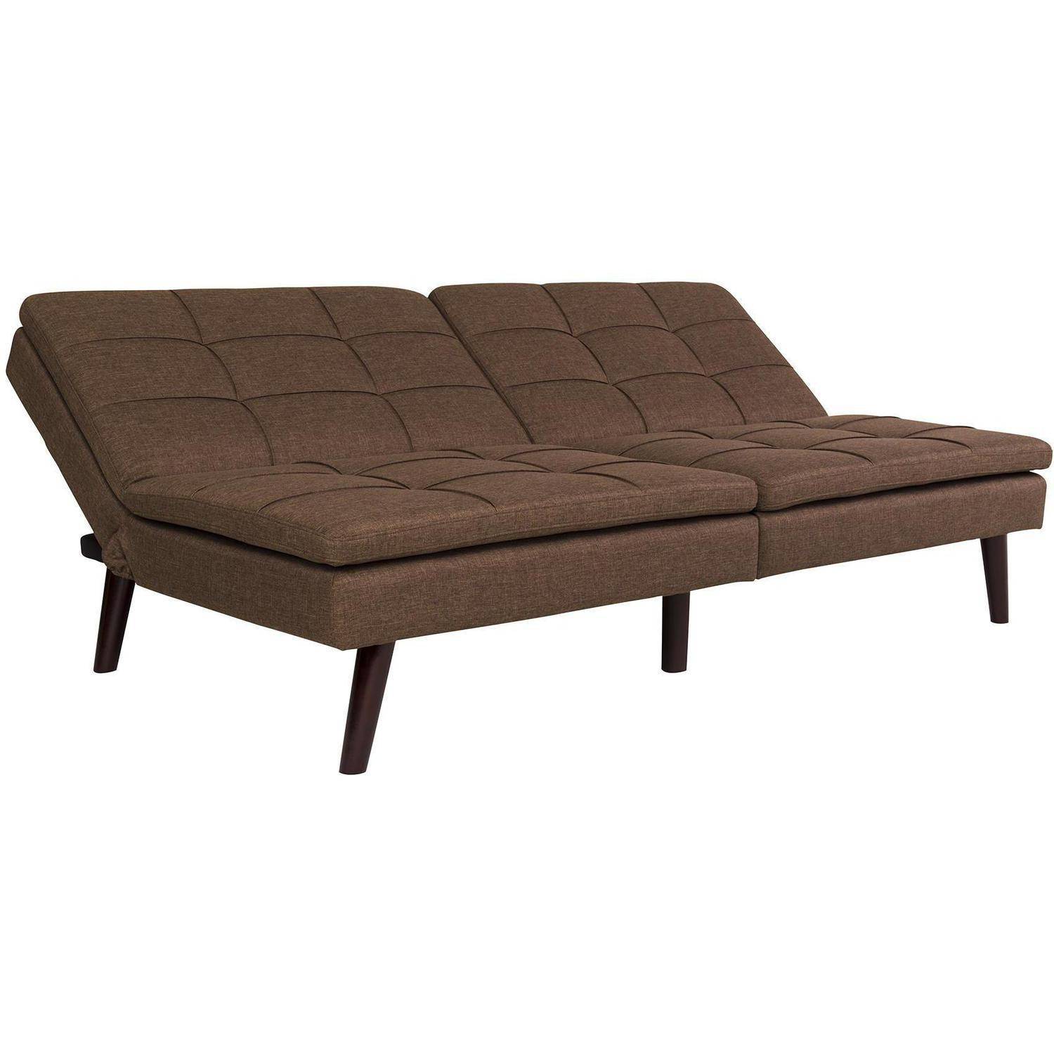 DHP Premium Westbury Linen Pillowtop Futon, Brown