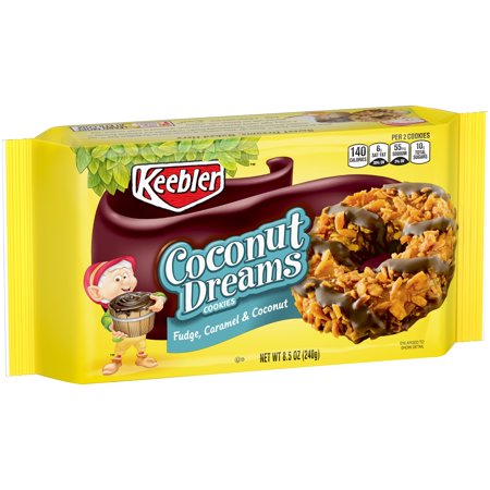 (2 Pack) Keebler Coconut Dreams Cookies, Fudge, Caramel & Coconut, 8.5 (Vanilla Fudge Best Of Vanilla Fudge)