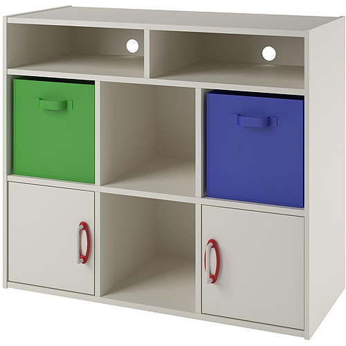 Lucerne Media Storage by Altra, White Stipple