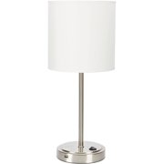 Battery Ed Table Lamp Mainstays White Grab And Go Stick Lamp With Usb Port