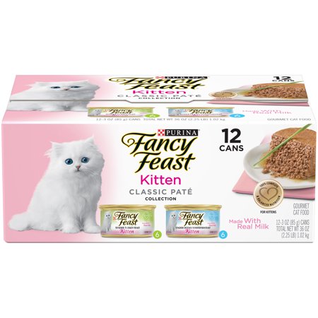 (12 Pack) Fancy Feast Kitten Classic Pate Variety Pack Wet Cat Food, 3 oz. (West Out Of Best)