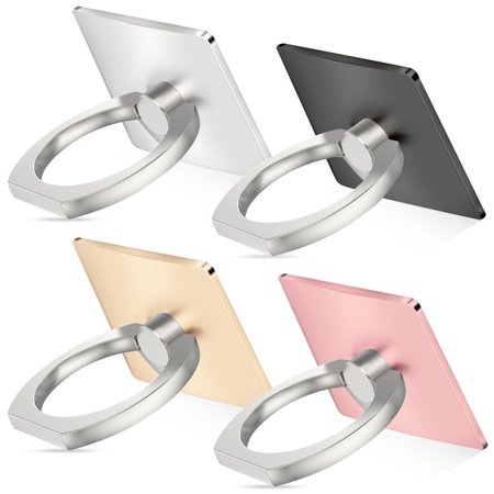 - 4Packs Universal Smartphone Ring Grip Stand Holder Car Mounts Cradle for Cellphone Tablet