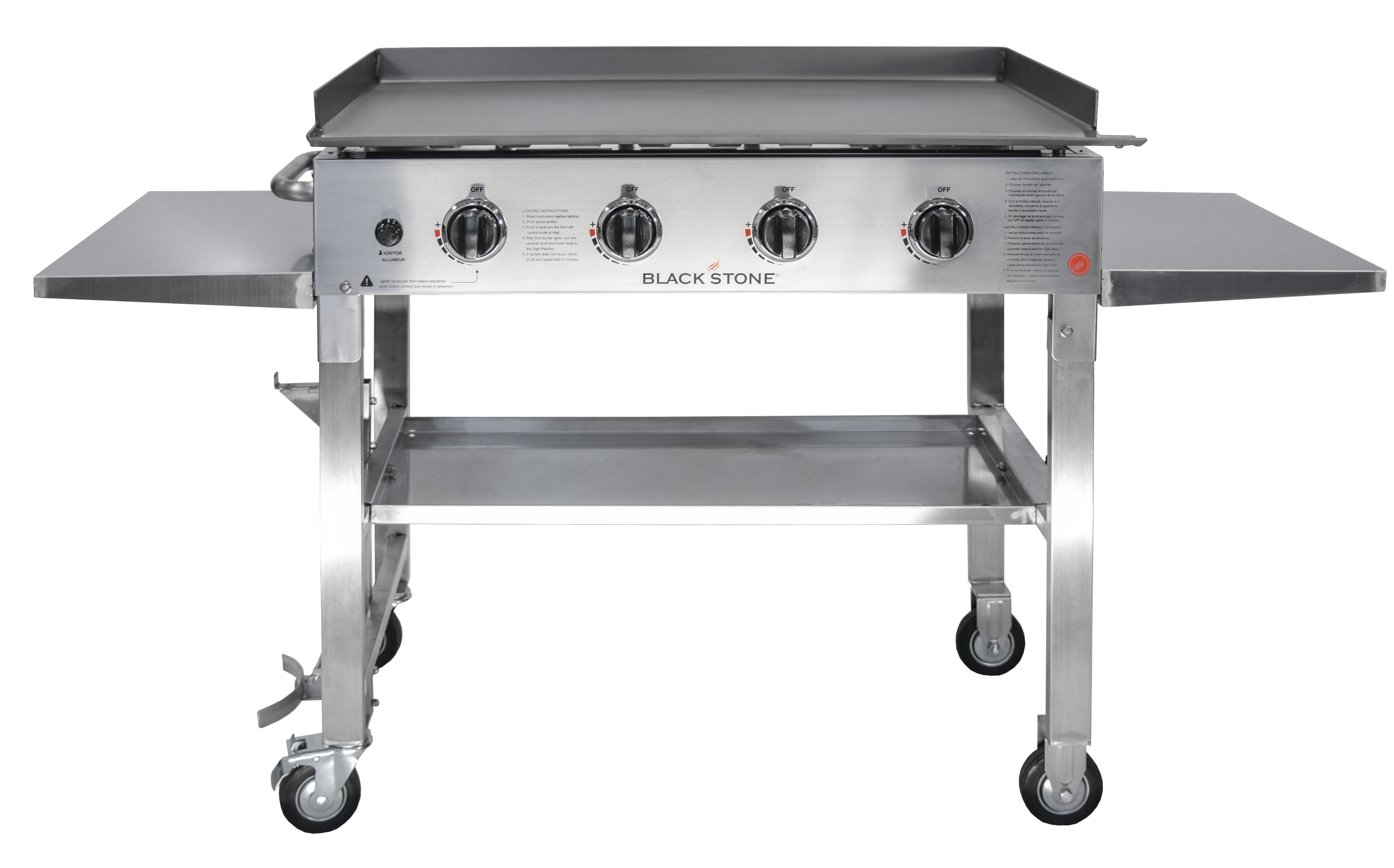 stainless steel griddle station