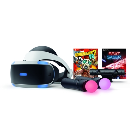 Sony PlayStation 4, PSVR Headset with Borderlands 2 & Beat Saber, Black, (Best Gba Games To Play On Android)