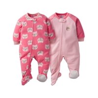 Gerber Microfleece Blanket Sleeper, 2pk (Baby Girls)