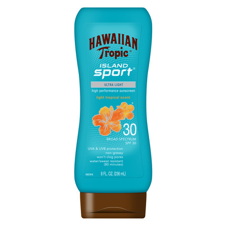 Hawaiian Tropic Island Sport Lotion Sunscreen SPF 30, 8 (Best Sunscreen For Hawaii)
