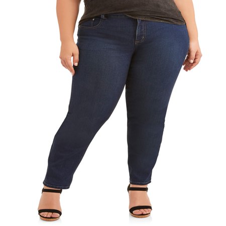 Women's Plus-Size 5 Pocket Stretch Jean, available in regular and petite (Best Fitting Jeans For Plus Size Women)