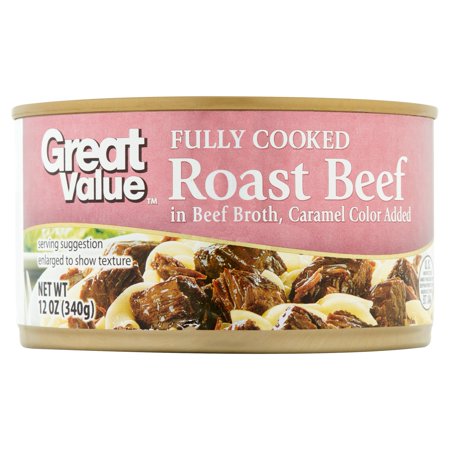 (2 Pack) Great Value Fully Cooked Roast Beef, 12