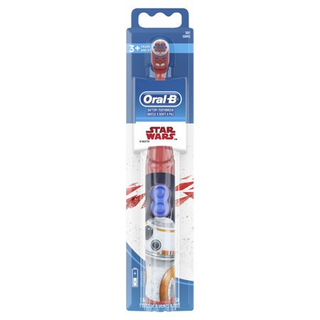 Oral-B Kids Battery Powered Electric Toothbrush Featuring Disney STAR WARS with Extra Soft Bristles, for Children and Toddlers age