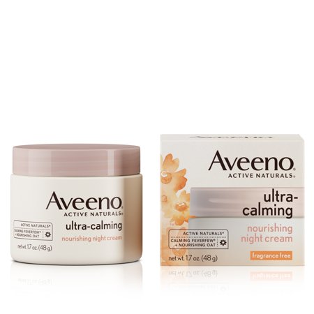 cream night calming aveeno ultra sensitive skin nourishing oz 48g lk
