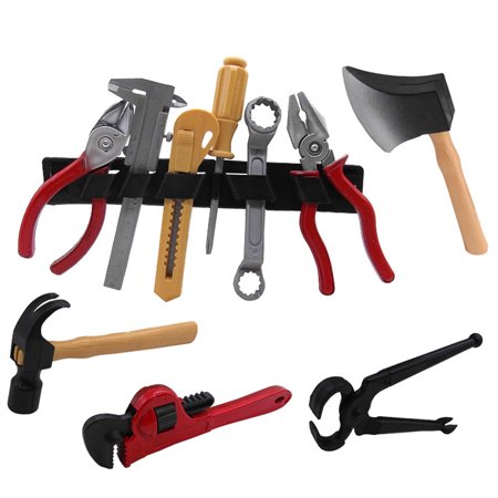 Body Tools Set Plastic Building Tools Set Children Role-playing Construction Worker Suit for Boys and girls Random Delivery ()