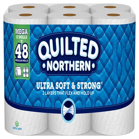 Quilted Northern Ultra Soft & Strong Toilet Paper, 12 Mega Rolls ...