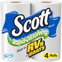Scott Rapid-Dissolving Toilet Paper, 4 Rolls