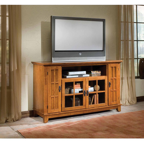 Home Styles Arts and Crafts TV Credenza, Cottage Oak