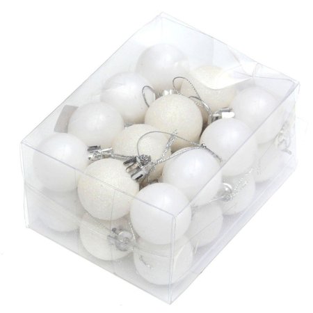 ENJOY 24pcs Christmas Tree Baubles Balls Decor Ornament Xmas Wedding Party (Best Way To Store Christmas Ornaments)