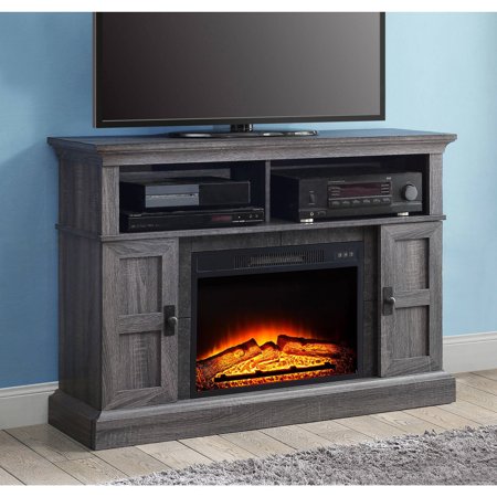 Ebony Media - Whalen Media Fireplace for Your Home Television Stand fits TVs up to 55