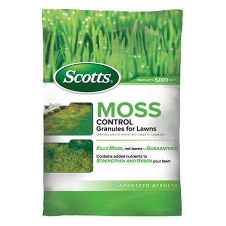 Scotts Moss Control Granules - 5,000 Sq Ft (Best Time To Remove Moss From Lawns)