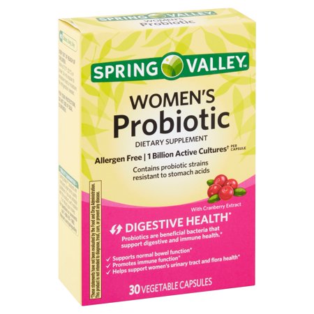 Spring Valley Women's Probiotic Vegetable Capsules, 30 (Best Probiotic Yogurt Brands)