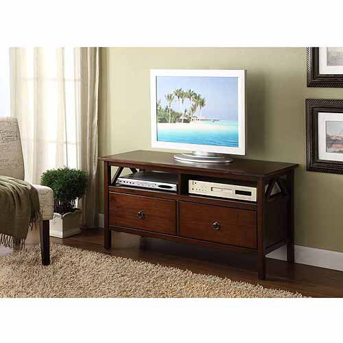 Linon Home Decor Titian Antique Tobacco TV Stand for TVs up to 44''