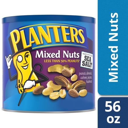 Planters Mixed Nuts, Lightly Salted, 56.0 oz (Best Price Mixed Nuts)