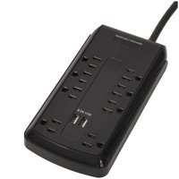 Onn 8-Outlet Surge Protector With 2 Usb Charging Ports, 2700J