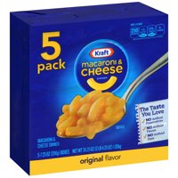 (3 Pack) Kraft Original Flavor Macaroni & Cheese Dinner, 5 x 7.25 oz Boxes