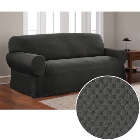 Mainstays Stretch Pixel 1 Piece Sofa Furniture Cover Slipcover