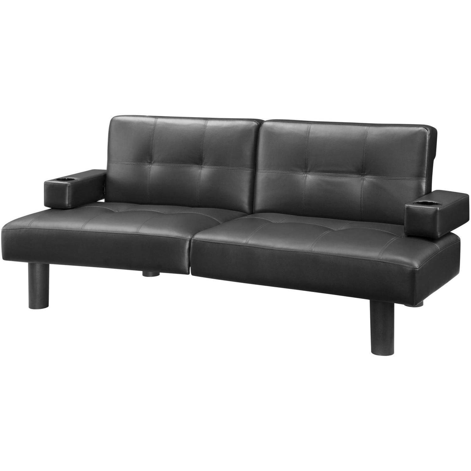 Mainstays Connectrix Faux Leather Futon, Multiple Colors