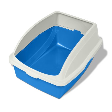 Van Ness Cat Litter Box With Rim, Color May Vary