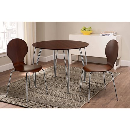 - Shell Bentwood Dinette Chairs Multiple Colors, Set of 2, Espresso