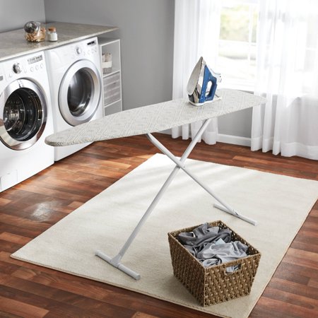 Toy Ironing Board - Mainstays T-Leg Ironing Board, Grey Diamond Tile