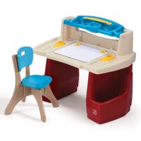 Step2 Deluxe Art Master Desk Kids Art Table with Storage and Desk Chair