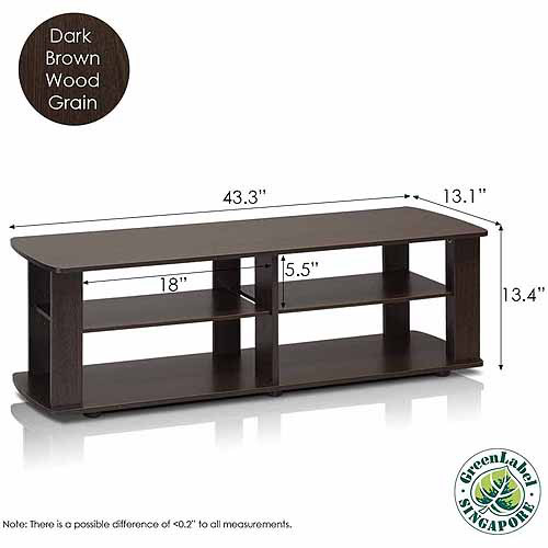 The Low Rise Entertainment Center TV Stand, Multiple Colors