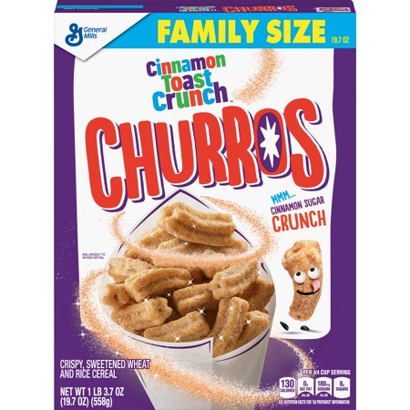 Cinnamon Toast Crunch Churros Cereal, Cinnamon, 19.7 (Mom's Best Cereal Oatmeal)