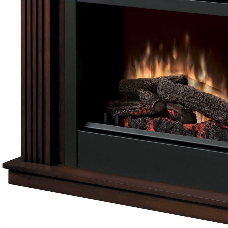 Dimplex Holbrook Free Standing Electric Fireplace in Burnished Walnut