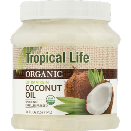 Almond Coconut Oil - Tropical Life Organic Extra Virgin Coconut Oil, 54 Oz