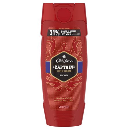 - Old Spice Red Collection Captain Scent Body Wash for Men, 21 Oz
