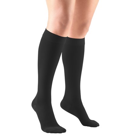 Knee High Stockings, Closed Toe: 20 - 30 mmHg, Black, (Best Knee High Stockings)