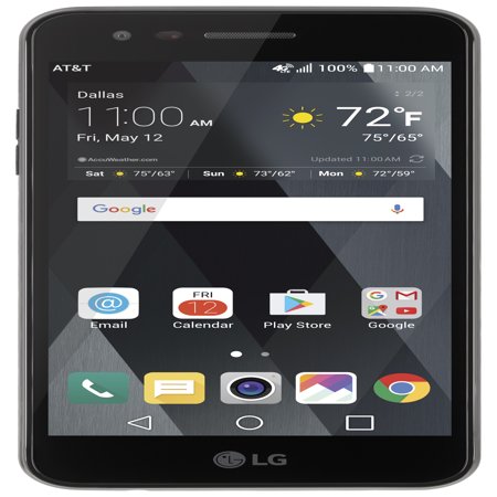 AT&T PREPAID LG Phoenix 3 16GB Prepaid Smartphone, Black - Walmart.com