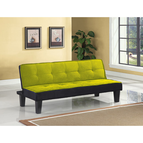 Color Block Futon Adjustable Sofa, Multiple Colors