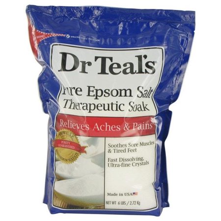 Dr Teal's Pure Epsom Salt Therapeutic Soak, 6 Lb - Walmart.com