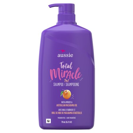 For Damage - Aussie Paraben-Free Total Miracle Shampoo w/ Apricot & Macadamia, 26.2 fl