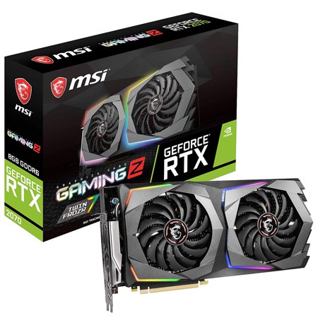 MSI GeForce RTX 2070 GAMING Z 8G GeForce RTX 2070 Graphic Card - 1.41 GHz Core - 1.83 GHz Boost Clock - 8 GB GDDR6 - plus free Wolfenstein: Youngblood Game (Best Budget Graphics Card For Gaming)