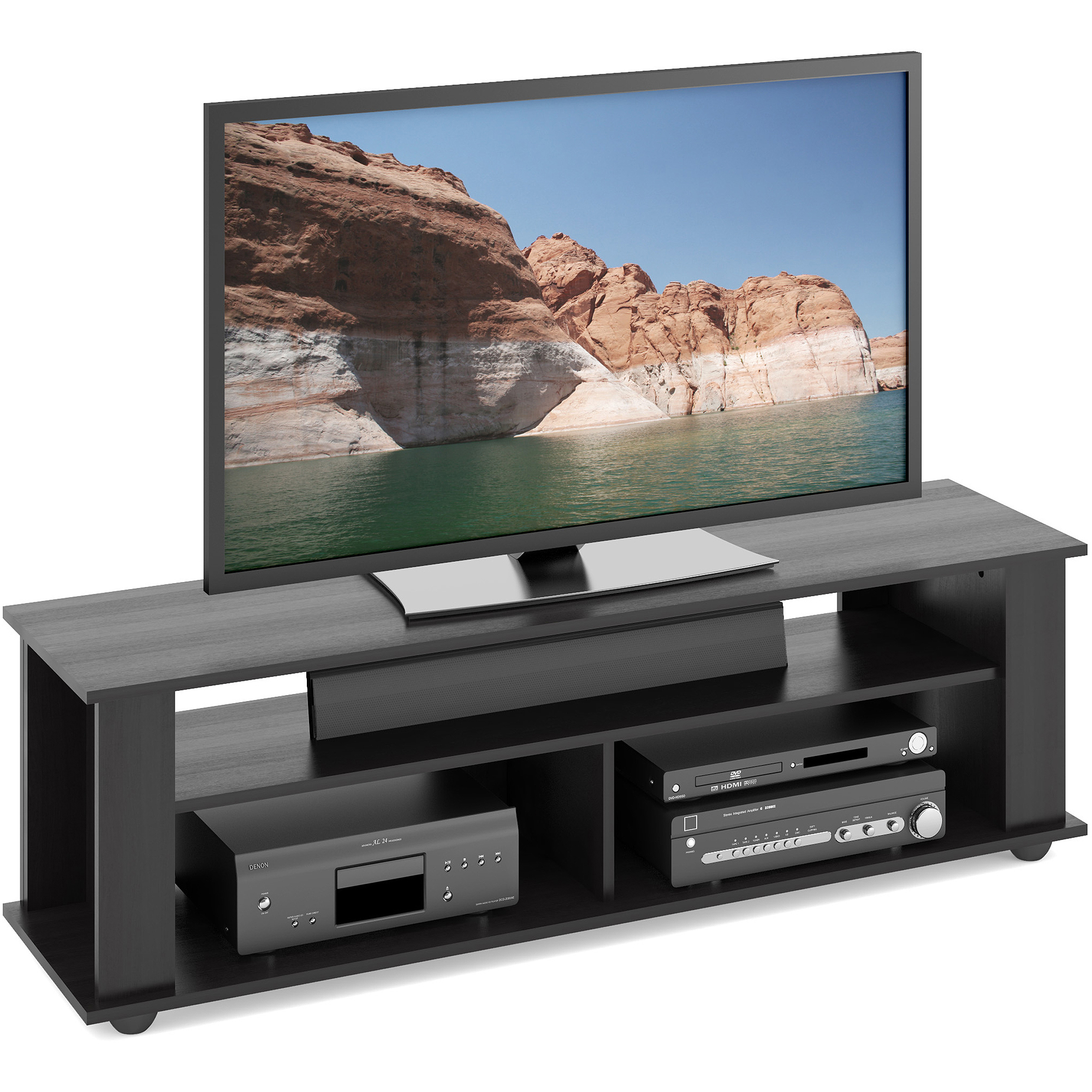 CorLiving Bakersfield Ravenwood Black TV Stand for TVs up to 65''